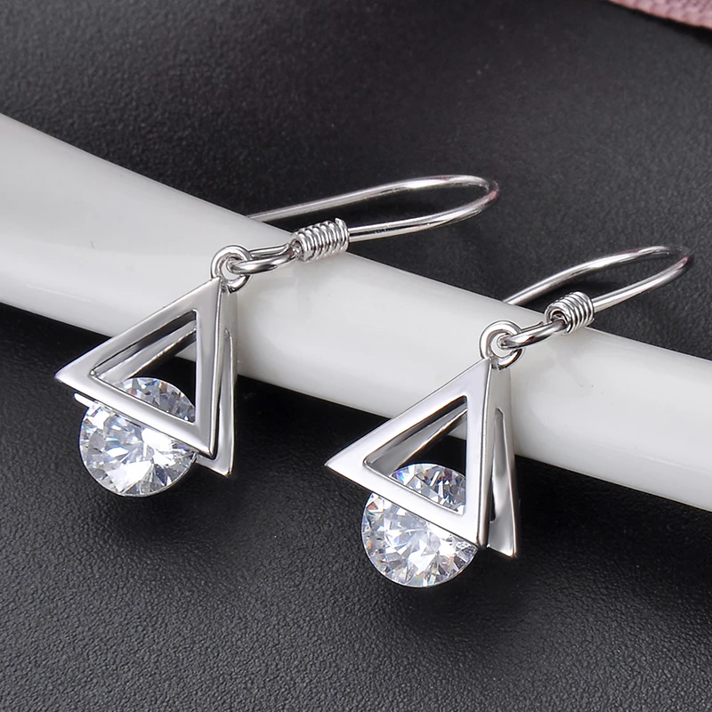 Valily женские серьги из стерлингового серебра 925 пробы треугольные капли с рыбным