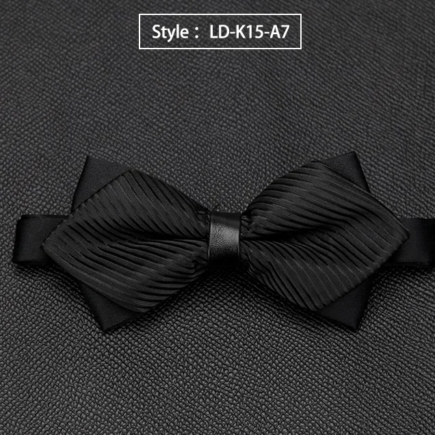 LD-K15-A7 Мужские галстуки-бабочки, качественные, распродажа, модные галстуки, формальные, Роскошные, свадебные галстуки-бабочки, галстуки для мужчин, рубашки, бизнес подарки, аксессуары - Цвет: LD-K15-A7