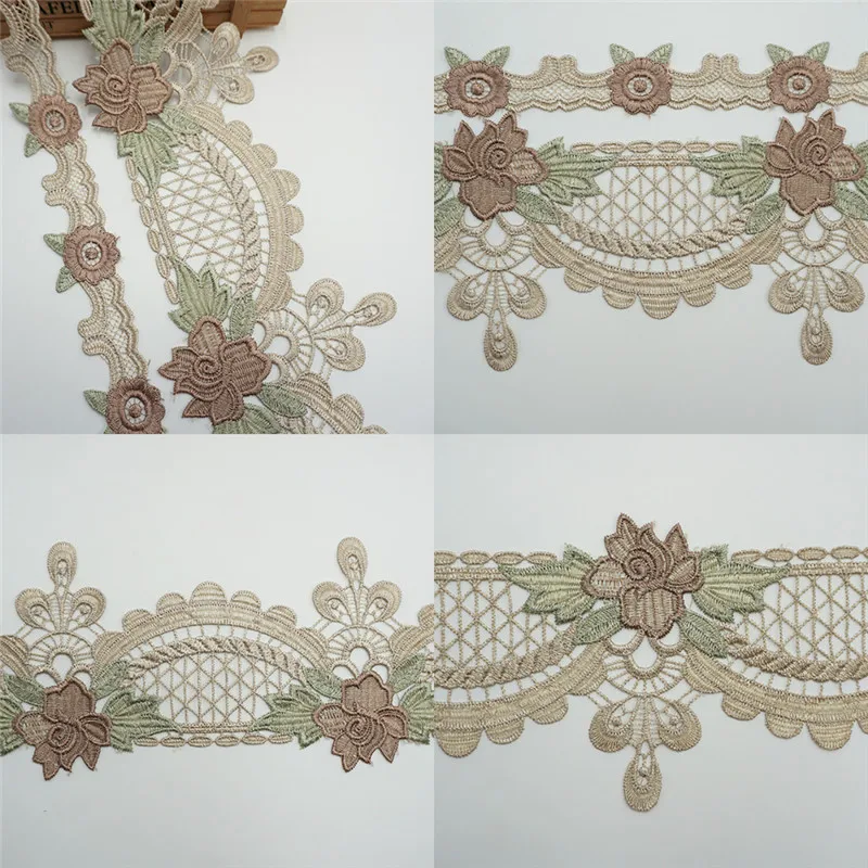 Lychee Life 2 ярда фиолетовые цветы водорастворимые ленты DIY ручной работы Швейные кружева для свадебного платья декоративные Швейные аксессуары