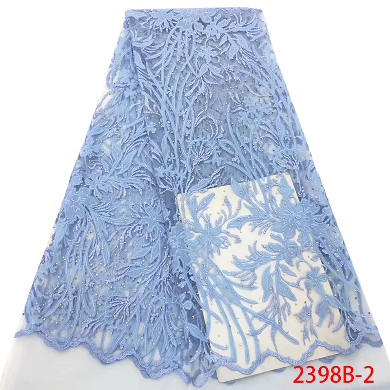 Африканская кружевная ткань вышитая в нигерийском стиле французская шифоновая