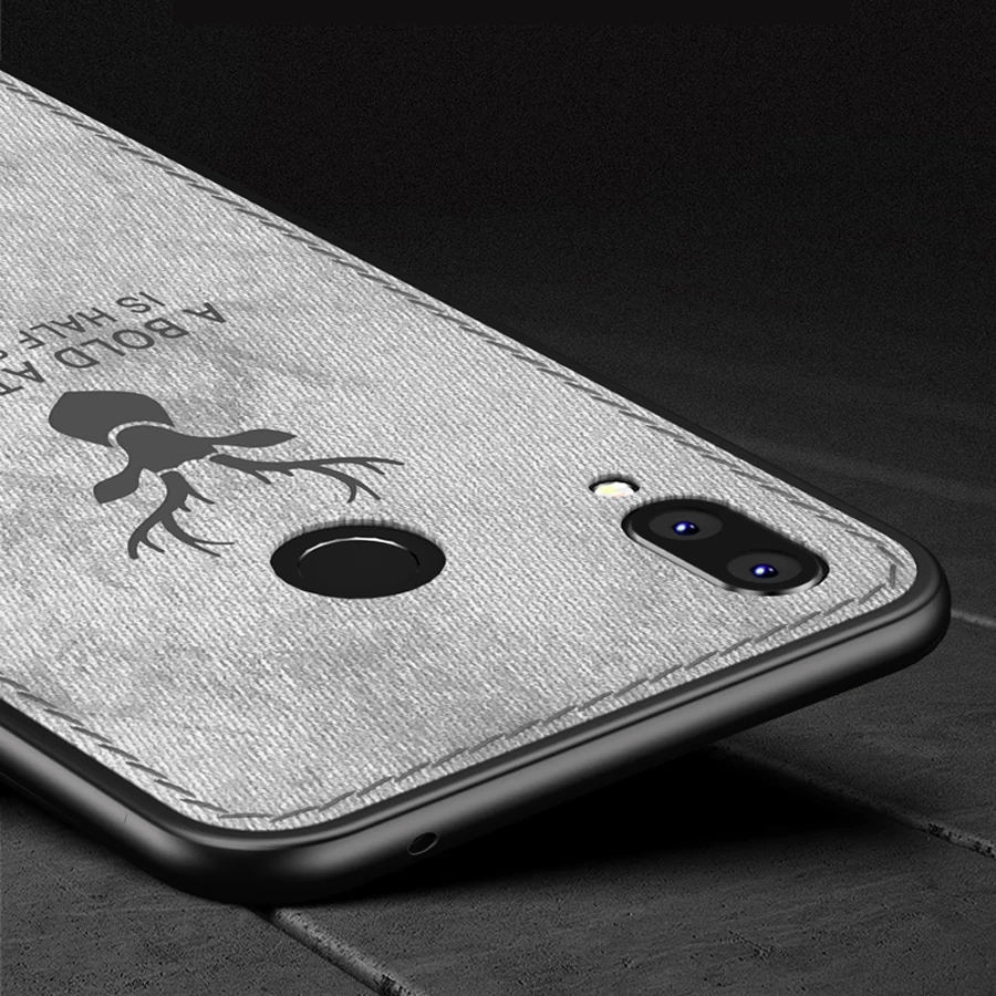 Huawei P20 Lite чехол на 5 84 &quotгибридный матовый тканевый кожаный силикон Edge для huawei P 20