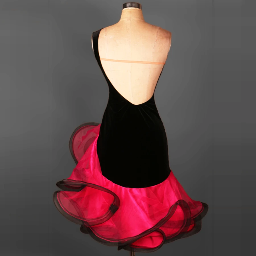 Платье для латиноамериканских танцев взрослых и детей женщин девушек ча румбы