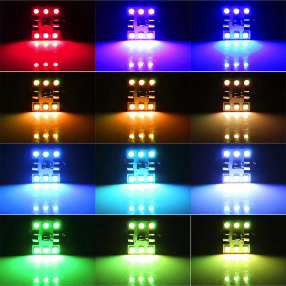 2 * пульт дистанционного управления автомобиля RGB Светодиодное освещение