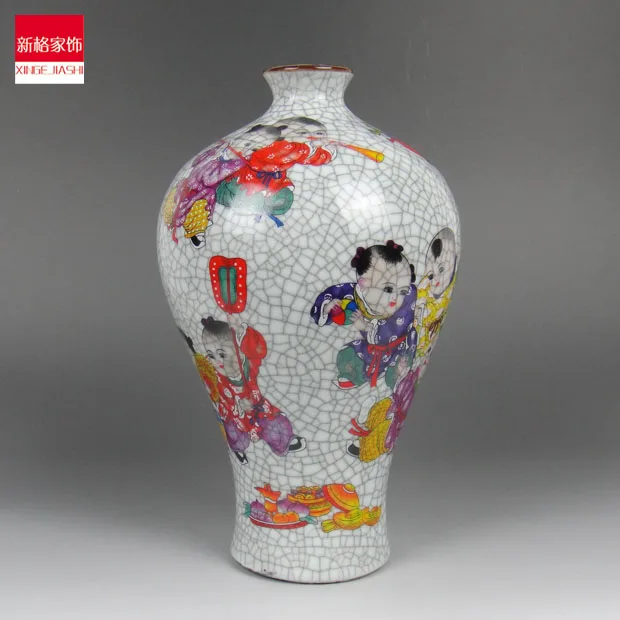 Специальная доставка антикварная ваза Цзиндэчжэнь глазурное украшение с