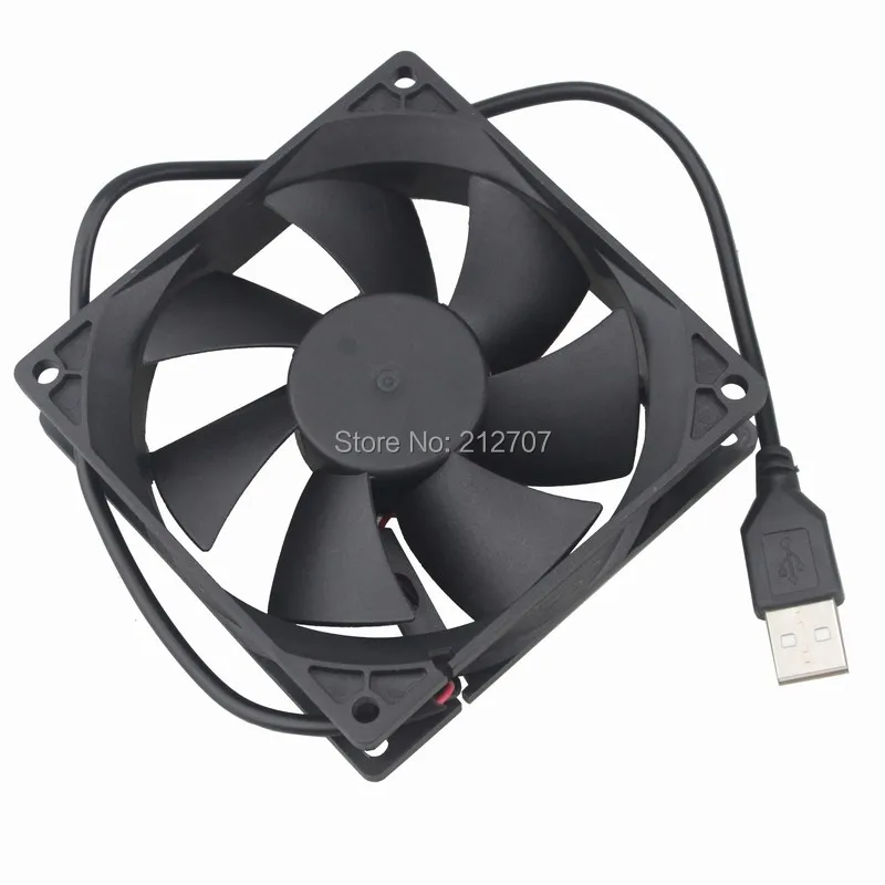 Gdstime 5V USB вентилятор 92 мм 92x92x25 мм PC cpu охлаждающий кулер