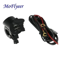 moflyeer motorcycle waterproof dual usb phone charger motorbike handlebar gps 12v power supply 2 1a