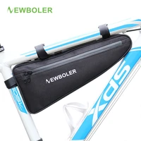 newboler bicycle triangle bag bike frame front tube bag waterproof cycling bag pannier packing pouch accessories no lip