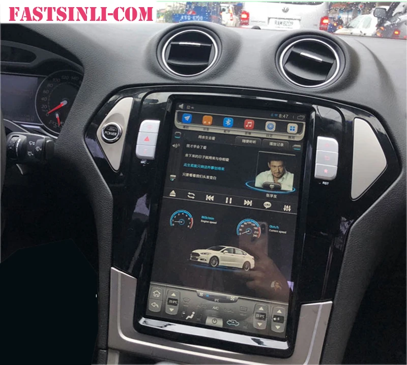 64GB Android8.1 Tesla стиль Автомобильный gps навигатор для Ford Mondeo 2007-2010 yea вертикальный экран gps Мультимедиа Радио navigaton