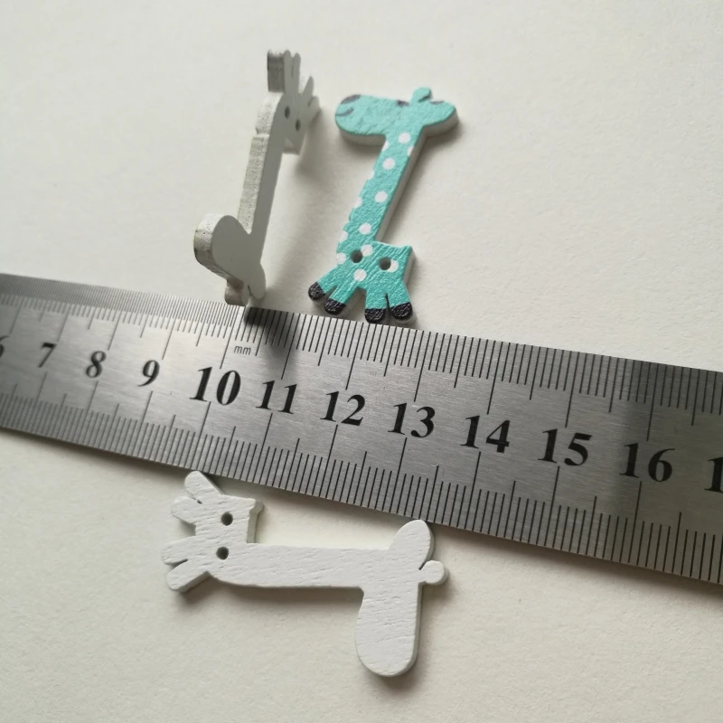 Handicraft Buttons Free Shipping 50pcs Scrapbooking Giraffe Shape Sewing Accessories 2x36mm | Дом и сад