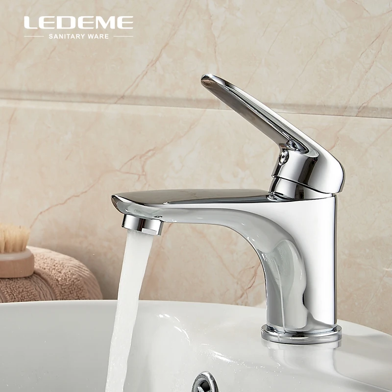 LEDEME кран для раковины ванной комнаты с одной ручкой туалета горячей и холодной