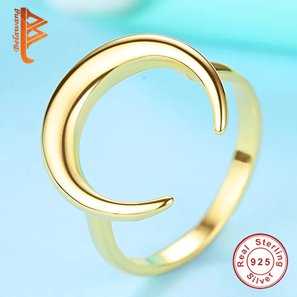 Factory Price Authentic 925 Sterling Silver Ring Gold Bullfighter Moon Finger Female For Women Special Jewelry | Украшения и