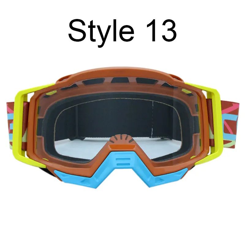 Goggles Glasses 13 Мотоцикл стекло es очки шлем для мотокросса c очками MX мото Байк ATV Лыжный спорт на открытом воздухе стеклянный скутер Googles маска для KTM - Цвет: Goggles Glasses 13