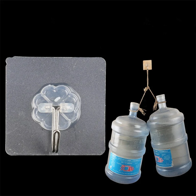 Прозрачные крепкие самоклеящиеся вешалки для дверей 15 шт. настенное полотенце