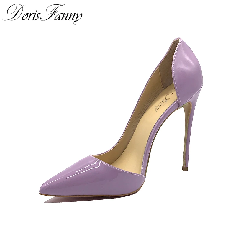 DorisFanny/пикантные Лакированная кожа Высокая обувь из искусственной кожи Цвет: