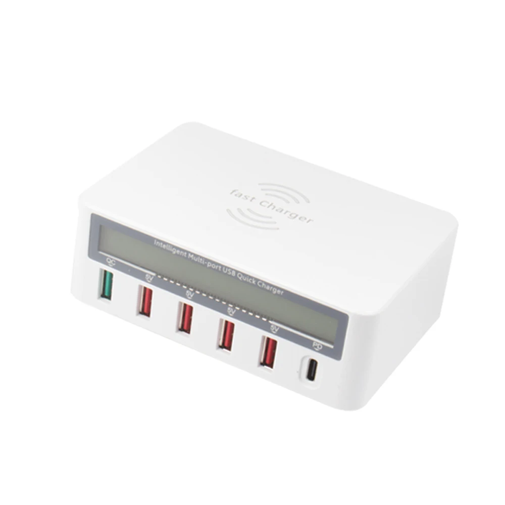 Многофункциональное портативное беспроводное зарядное устройство USB Qi с