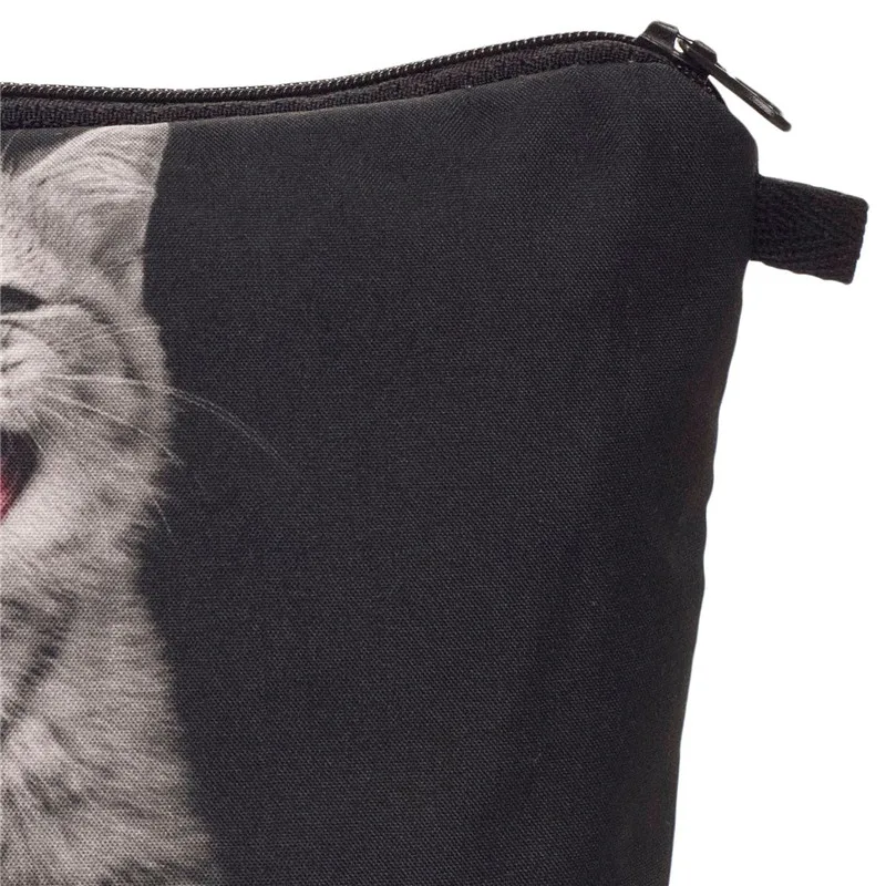 Who Cares Language cat, модные сумки для макияжа, косметички для путешествий, дамская сумка, женская косметичка