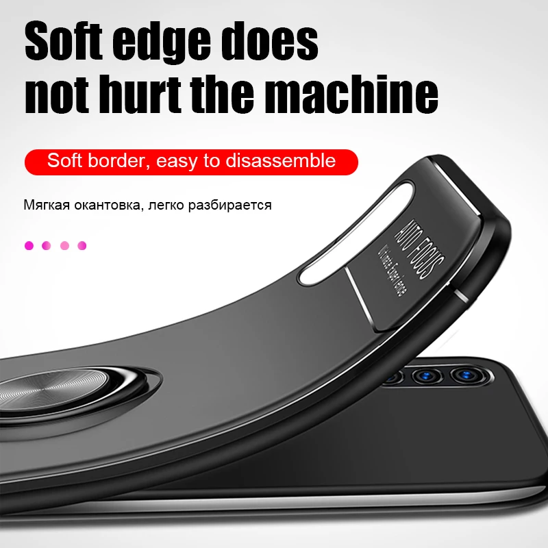Luxury Car Magnetic Ring Soft Case On The For Huawei P30 Pro P20 Lite Full Cover soft Shockproof Bumper |