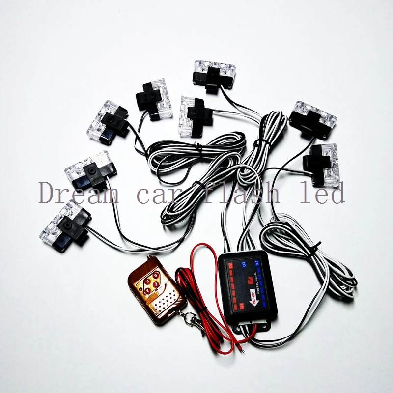 Новый беспроводной дистанционный пульт 8X2LEd 12V автомобиль Предупреждение