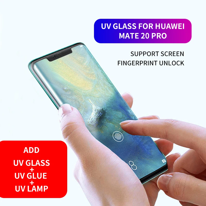 Закаленное стекло 9H для Huawei mate 20 lite 20x pro защитное 5d 3d mate20 УФ защитная