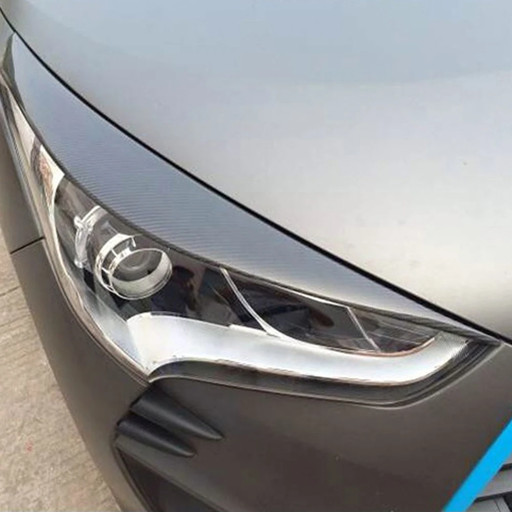 Для Hyundai Veloster карбоновые фары Брови Веки|carbon fiber|hyundai velosterheadlight eyelids |