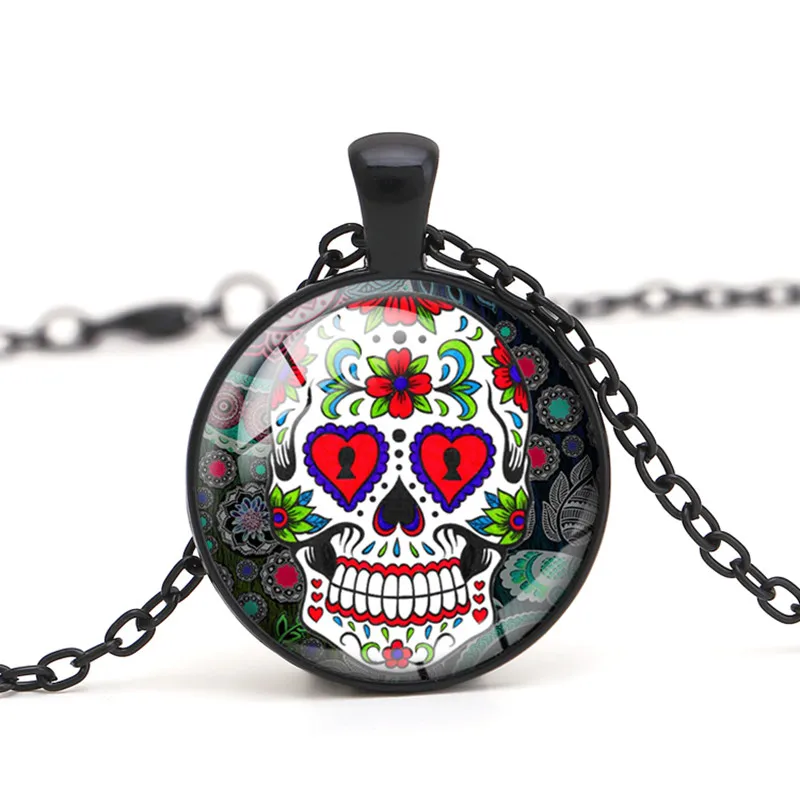 Подвеска Canuomen Sugar Skull ожерелье маска из омертвевшей кожи скелет винтажный