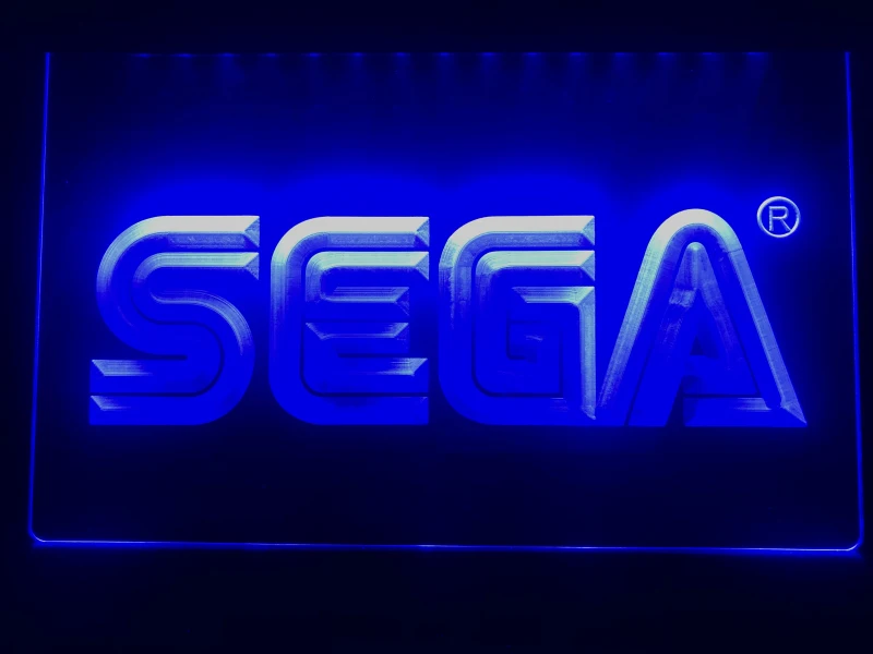 E054 Sega светодиодная неоновая световая вывеска|Таблички и знаки| |
