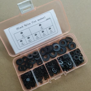 500 шт.компл. M2-M8 нейлоновые плоские шайбы DIN125 M2 M2, 5 M3 M4 M5 M6 M8 пластиковые нейлоновые плоские шайбы разделительная прокладка Mesons NL66