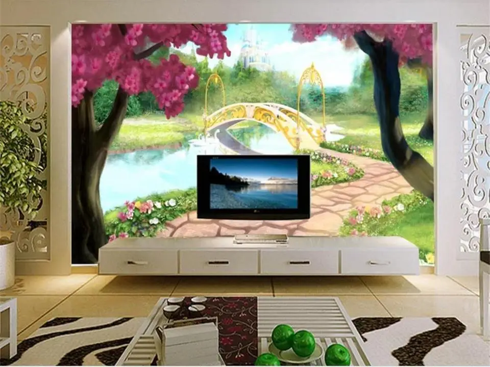 Настенные 3D-обои на заказ для гостиной настенные Стикеры с рисунком сказочной