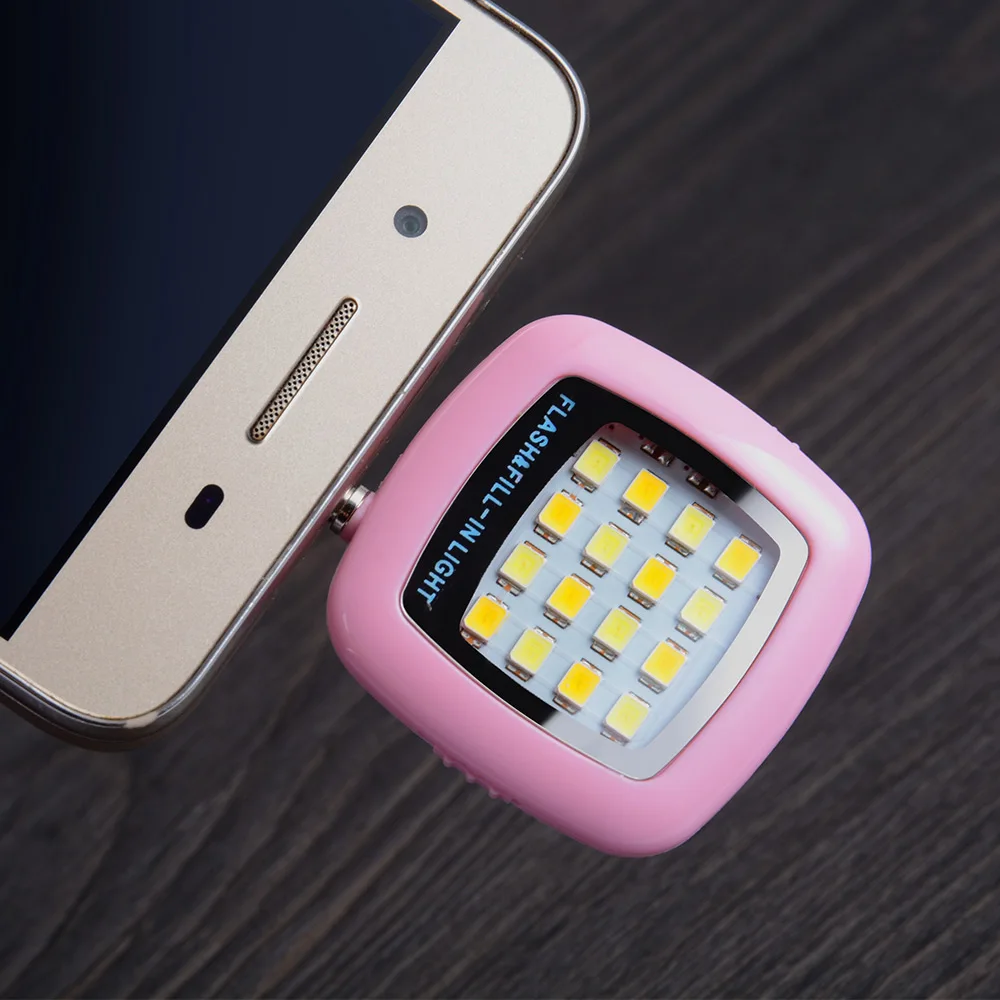 Универсальный светодио дный Android светодиодная вспышка света селфи лампа