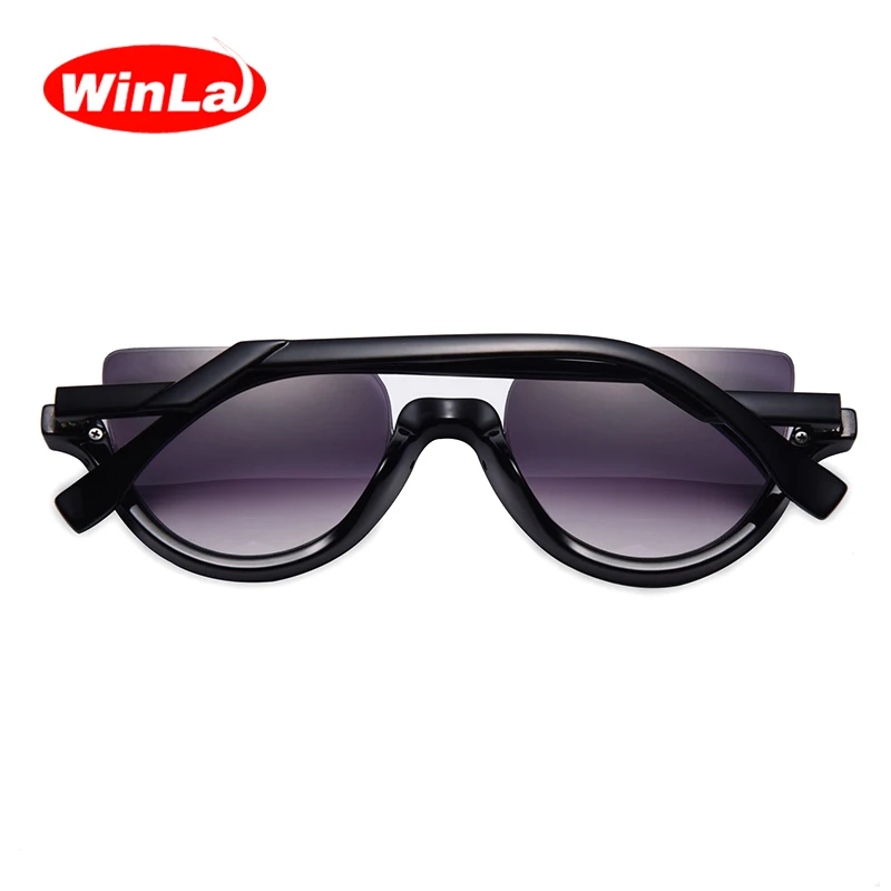 Winla солнцезащитные очки полуоправы Модные Роскошные Алмазные Солнцезащитные