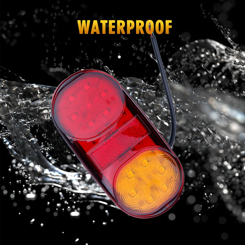 1 шт. светодиодный габаритный сигнал для грузовых автомобилей красный желтый