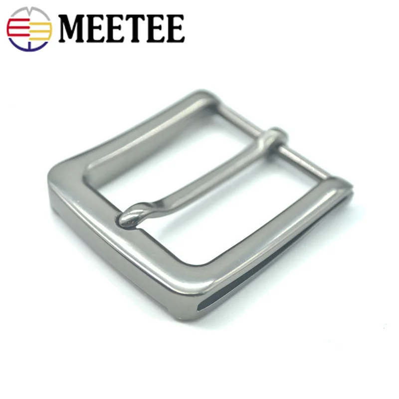 MEETEE, 2 шт., сделай сам, кожа, ремесло, оборудование, 40 мм, пряжка, пряжка для ремня, матовый металл, модные мужские и женские аксессуары для джинсов ZK895