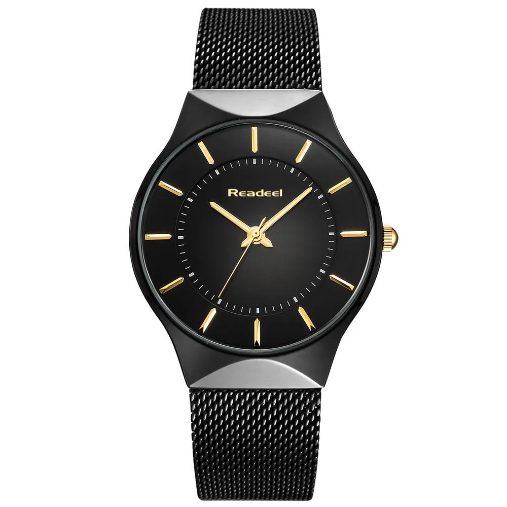 Часы Readeel мужские стальные водонепроницаемые часы лучший бренд Роскошные Модные