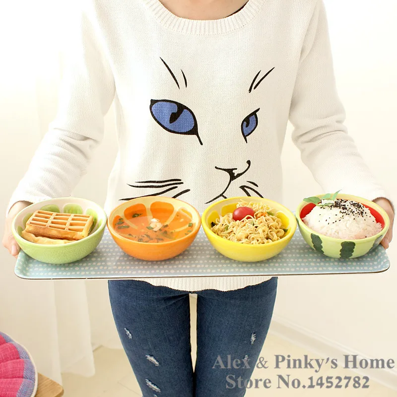 Креативная домашняя Милая чаша для фруктов миски супа керамическая риса|rice