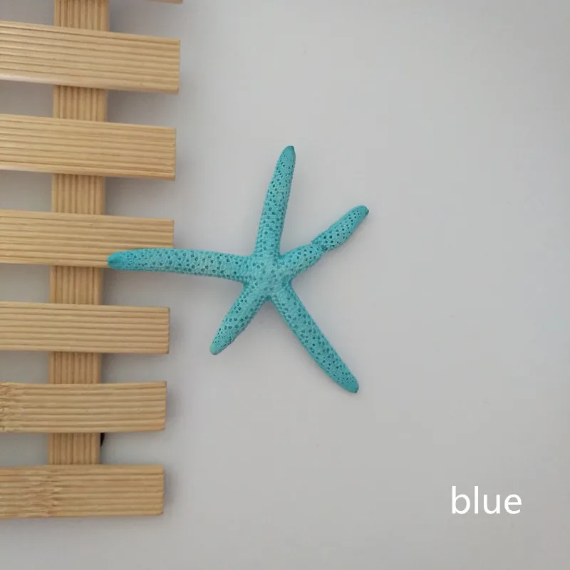 

HappyKiss NEW 10pcs Beautiful Finger Starfish Beach Home Ornament Wedding Decoration mix color 6-10cm natural sea star