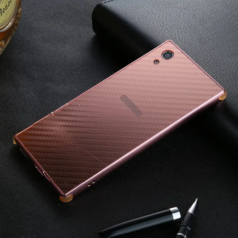 Противоударный чехол для sony XA1 Plus XA1Plus, алюминиевая металлическая рамка с Карбоновым волокном, Жесткий Чехол для sony Xperia XA1 Plus, чехол