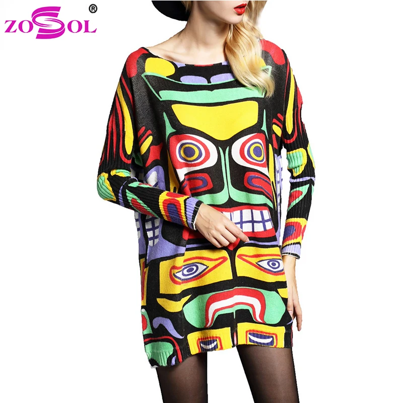 Zosol женские Модные Свитеры для женщин Повседневное пальто с рукавами летучая