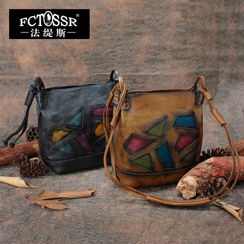 Офисная дамская сумочка из 2019 натуральной кожи ручной работы женские