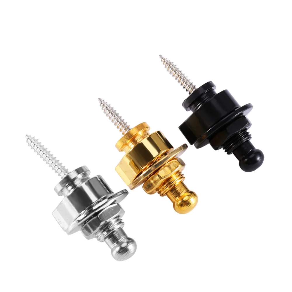 10 шт./пакет металлическая электрогитара басовый ремешок замки с