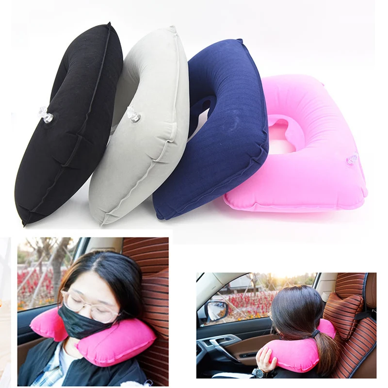 U-образная подушка для путешествий надувная шея головы автомобиля отдыха и офиса