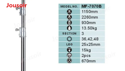 Световая подставка для фотографии MF 7070B сверхмощная пленка световая с колесиками