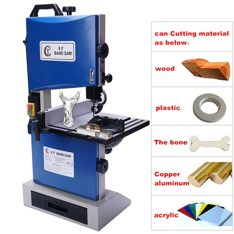 

9.5-inch Multifunctional Woodworking Band Saw Machine Small Curve Saw 220V