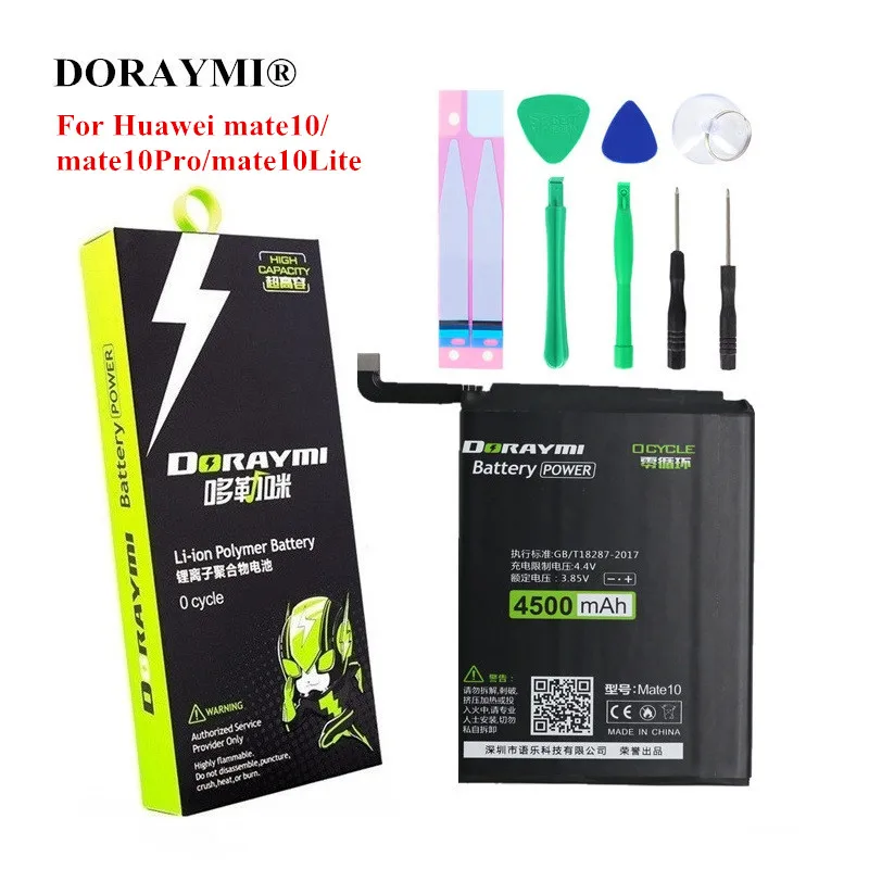 Аккумулятор DORAYMI HB436486ECW для Huawei MATE 10 Pro Mate10 Lite аккумуляторы мобильных телефонов 4500