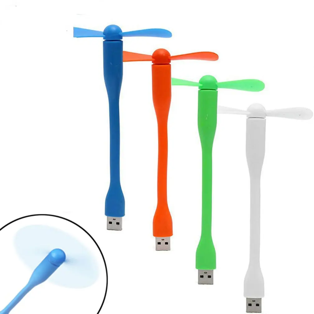 Креативный Usb вентилятор гибкий портативный мини и Светодиодная лампа для
