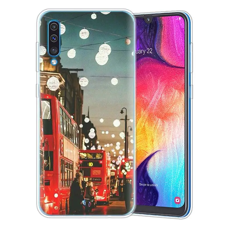 Модные лондонского городского Эйфелева чехол для samsung A50 A70 A60 A40 A30 A20 A20e A10 M30 M20 M10 A7 A9 силиконовый чехол для телефона из ТПУ с принтом " - Цвет: 07