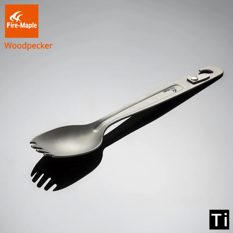 

Fire Maple Titanium Fork Spoon Can Open Outdoor Lightweight Portable For Mountaineering Camping Travel