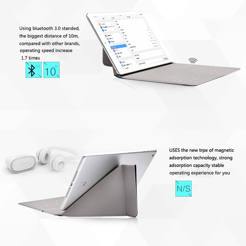 Desxz Чехлы C клавиатурой Bluetooth для Ipad Mini 1 2 3 4 Ipad 5 Air IPad Tablet PC 7,9 дюймов Защитная крышка складной ультратонкая подставка клавиатуры