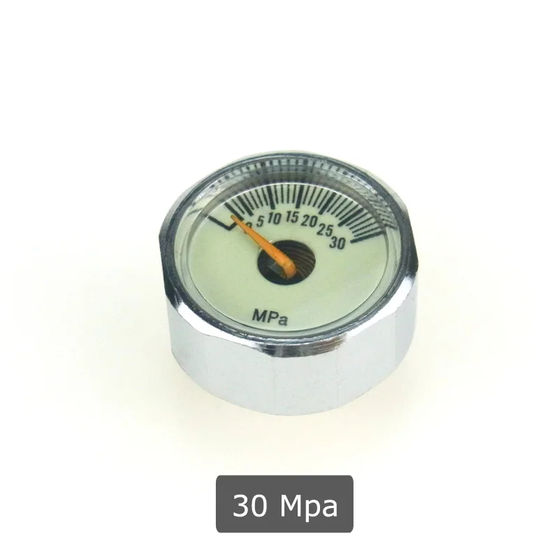 30MPa Пейнтбольный Воздушный пистолет страйкбол PCP Мини манометр 40MPa/30MPa/5MPa Air Acessorios со светящейся ночной резьбой M10* 1 - Цвет: 30MPa