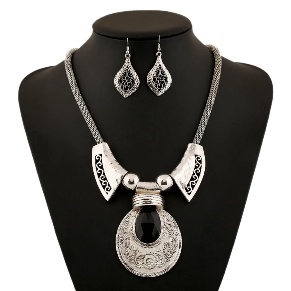 2016 Мода Воротник Питания колье Vintage Чешские ожерелья кисточкой этническая