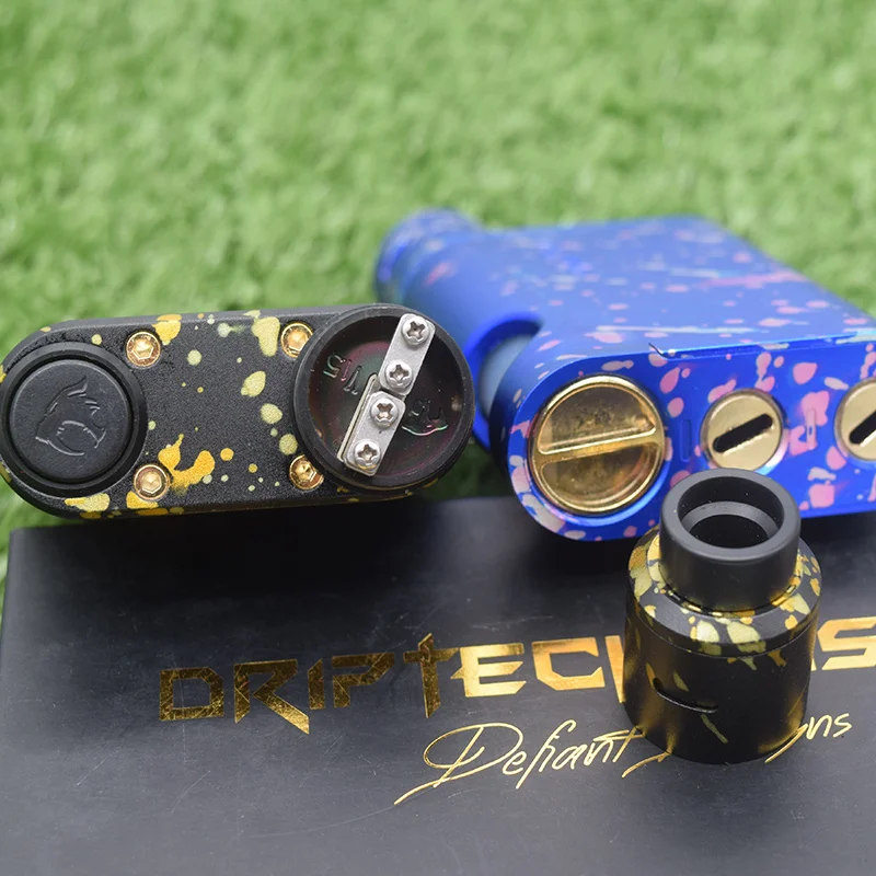 528 Custom goon Driptech DS BF box kit 2*18650 батареи параллельно алюминия 2*10 мл испаритель мод